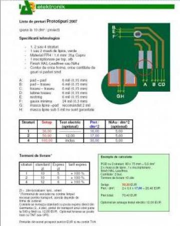 Prototip Circuite Imprimate de la Circuite Imprimate Ar Elektronik Srl