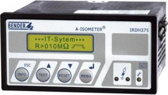 Dispozitiv de monitorizare rezistenta de izolatie IRDH375 de la Pop Service Electronic Hq
