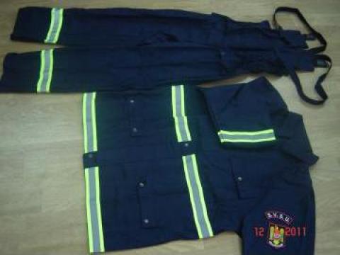 Costum pompieri lucru ISU SVSU, pompier PSI de la Makaz