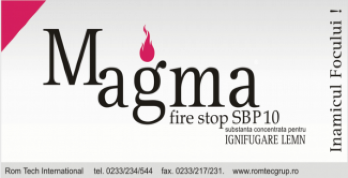 Ignifugant lemn Magma FireStop SBP 10 de la Rom Tech International Srl