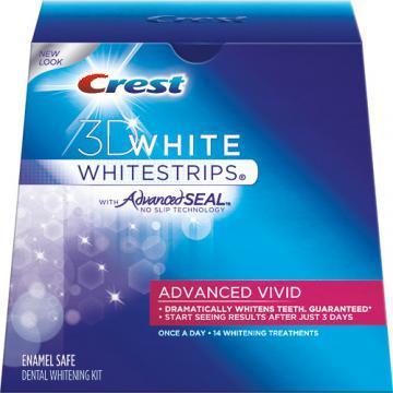 Solutie albire dinti Crest Whitestrips Advanced Vivid de la Albirea-dintilor.com