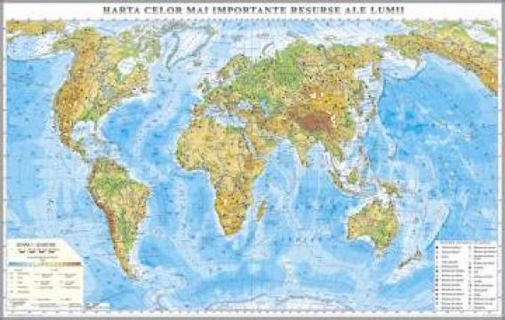 Harta cele mai importante resurse ale lumii de la Eurodidactica Srl