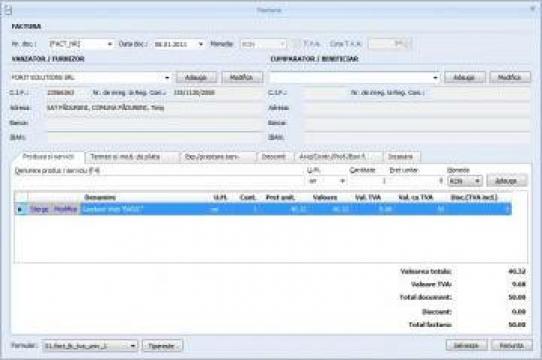 Software Aplicatie pentru facturare ForIT - Forms