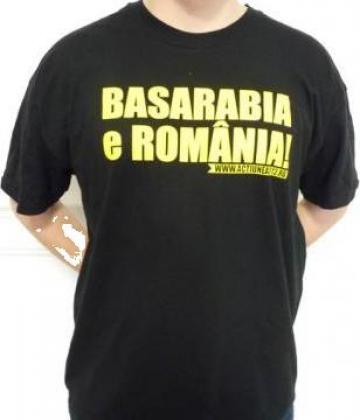 Tricou negru Basarabia e Romania