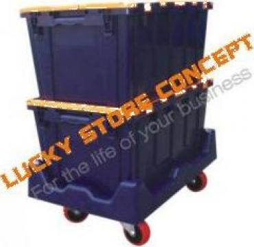 Cutie plastic depozit logistica de la Lucky Store Solution SRL