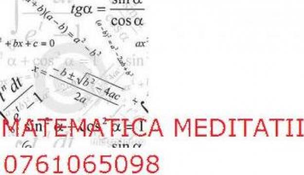 Meditatii matematica Bucuresti de la Bucharestcity.olx.ro/users/matematicameditatii