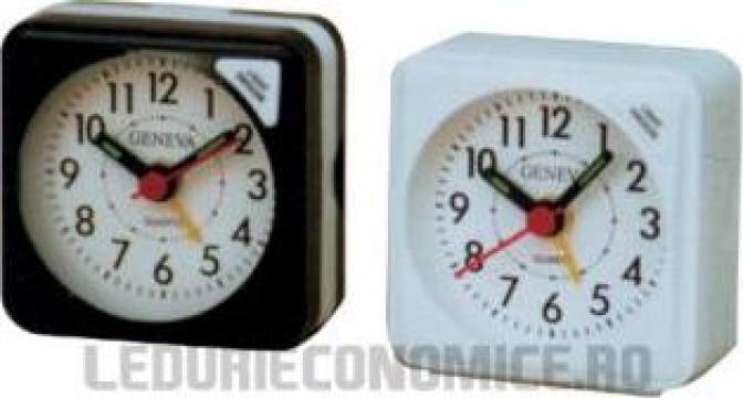 Mini ceas analogic cu quartz ideal pt. calatorii - Geneva S