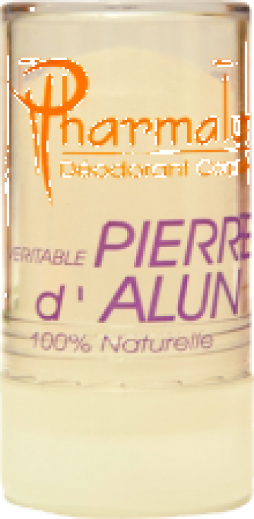 Deodorant mineral, stick Piatra de Alaun 120 gr Pharmalun de la Organic Terra Srl