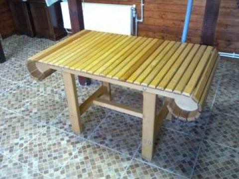 Masa din lemn stejar pentru terase