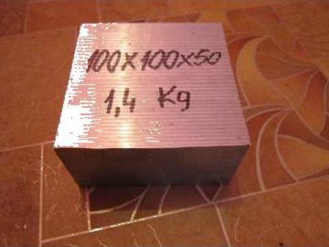 Placa duraluminiu 100x100x50 mm, 1.4 kg