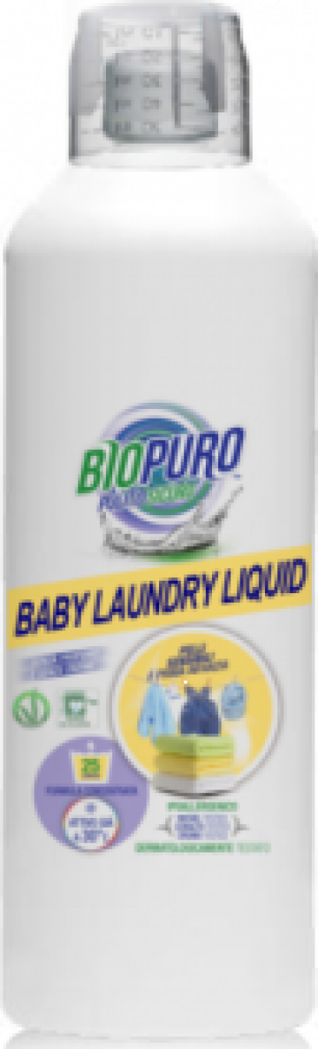 Detergent hipoalergen pentru hainutele copiilor bio 1L de la Sc Bio Holistic Srl