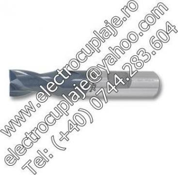 Freza cilindro- frontala pentru canale, HSS-Co8 TiAlN 2 mm