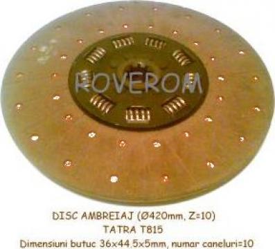 Disc ambreiaj (D420mm, butuc 36 x 44.5 x 5mm) Tatra T815 de la Roverom Srl