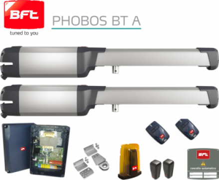Automatizare porti batante 2x2,5m BFT Phobos BT A25 de la Oritex Srl