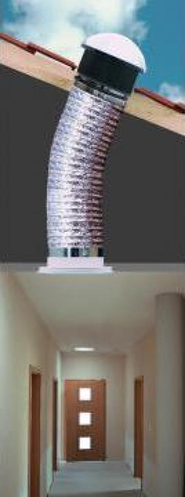 Tunele de lumina cu tub rigid sau flexibil Fakro de la Executie Acoperisuri - Www.executie-acoperisuri.ro