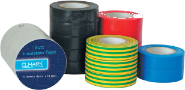 Banda de izolare electrica - PVC insulating tape de la S.c. Elf Trans Serv S.r.l. - Www.elftransserv.ro