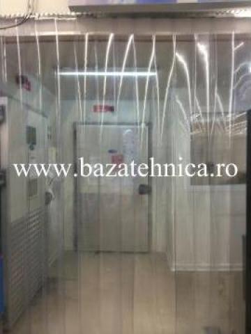 Perdea PVC transparenta, fasie 200mm, 2200x2400 mm de la Baza Tehnica Alfa Srl