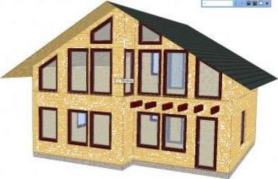 Proiect casa, vizualizare 3 D de la Fast Construct Srl