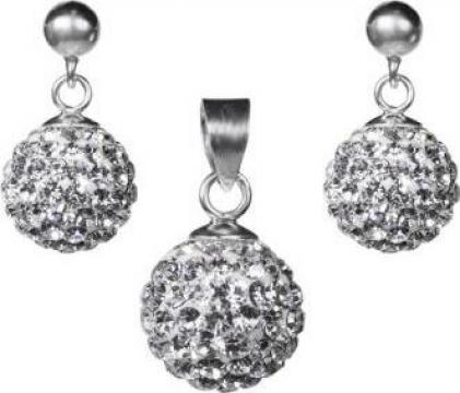 Set bijuterii argint 925 zirconii Shiny Globe