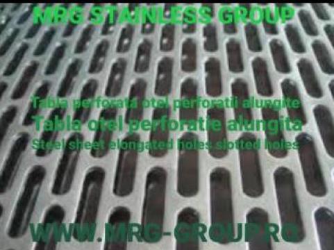 Tabla perforata otel 1.5x1000x2000 perforatii alungite 5x20 de la MRG Stainless Group Srl