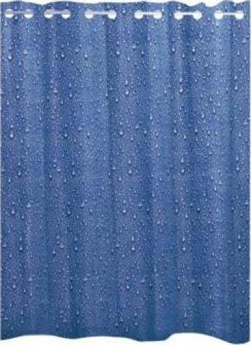 Perdea de dus Ridder albastra Drops inele incluse 180x200cm de la Davo Pro Company Srl