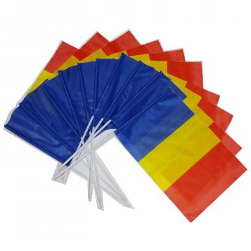 Stegulet Romania cu betisor de plastic
