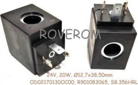 Bobina 24V, D12,7x38,5mm, electrovalva hidraulica de la Roverom Srl
