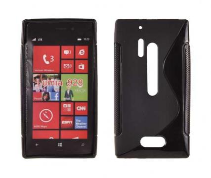 Husa silicon S-case pentru Nokia 928 Lumia neagra de la Color Data Srl