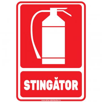 Indicator autocolant Stingator PVC plastifiat - A5