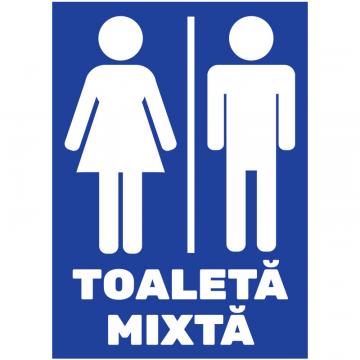 Indicator autocolant Toaleta Mixta - A5