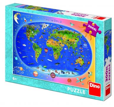 Puzzle XL - Harta Lumii (300 piese)