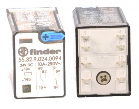 Releu electromagnetic Finder, DPDT, 10A/250VAC, 10A/30VDC