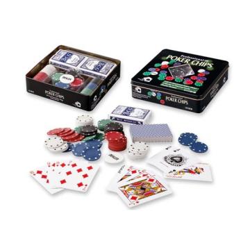 Set Poker cu 100 chips poker in cutie metalica de la Dali Mag Online Srl