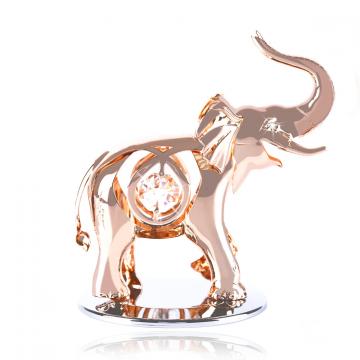 Figurina Elefantel cu aur roz si cristale Swarovski Dumbo de la Luxury Concepts Srl