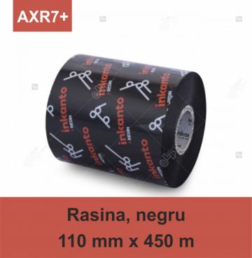 Ribon Armor Inkanto AXR7+, rasina (resin), negru, 110mmx450m