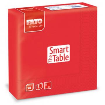 Servetele 33x33 cm, 2 straturi, Smart Table Red, Fato de la Sanito Distribution Srl