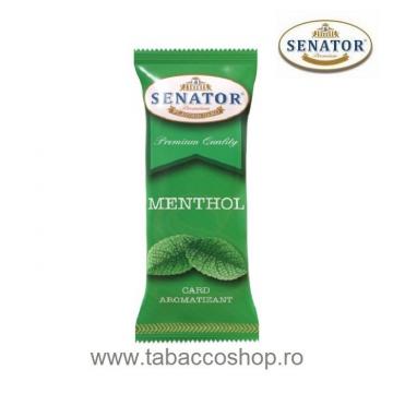 Card aromatizant Senator Menthol pentru tutun si tigari de la Maferdi Srl