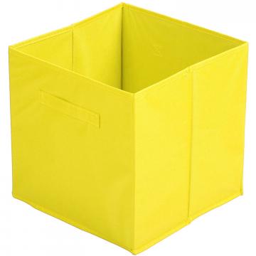Cutie depozitare pliabila cub-galben de la Plasma Trade Srl (happymax.ro)