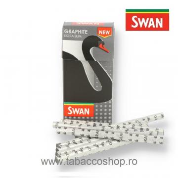 Filtre tigari Swan Extra Slim Carbon Bio Graphite 120 5.7mm