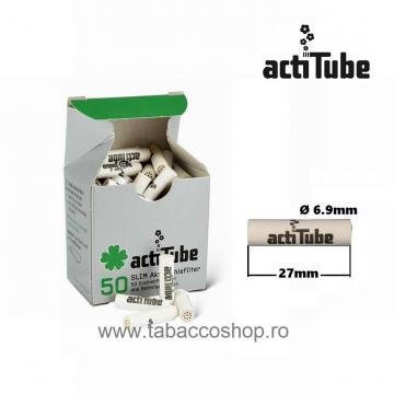 Filtre tigari cu carbon activ actiTube Slim 50 6.9x27mm de la Maferdi Srl