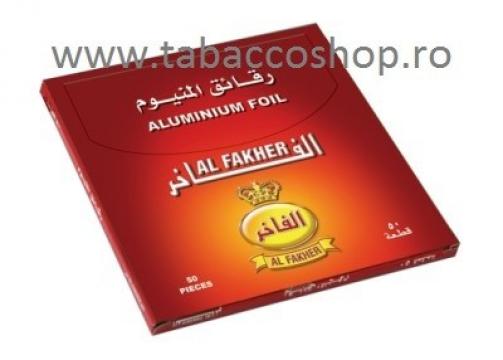 Folii aluminiu Al Fakher 35 pentru carbuni narghilea