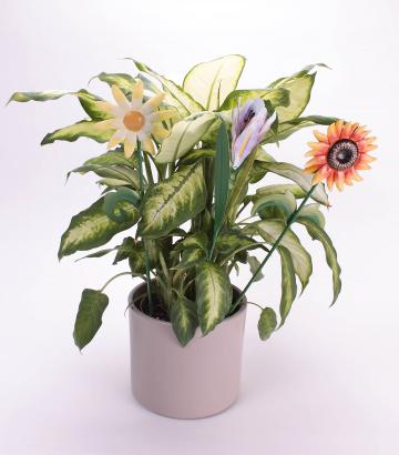 Tija suport plante in forma de floare - 3 buc. de la Plasma Trade Srl (happymax.ro)