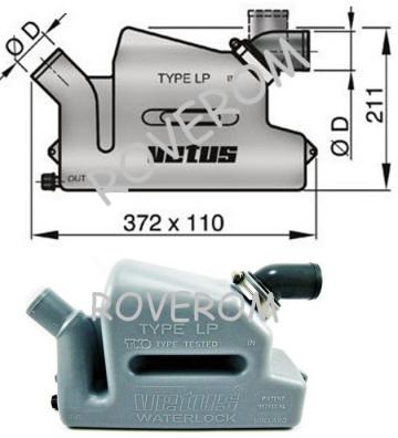 Toba esapament Vetus Waterlock LP45R, 45mm, 4.25 litri de la Roverom Srl