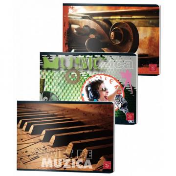 Caiet de muzica, 24 file, Pigna 70g de la Sanito Distribution Srl