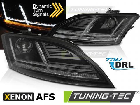 Faruri compatibile cu Audi TT 10-14 8J negru LED SEQ HID AFS de la Kit Xenon Tuning Srl