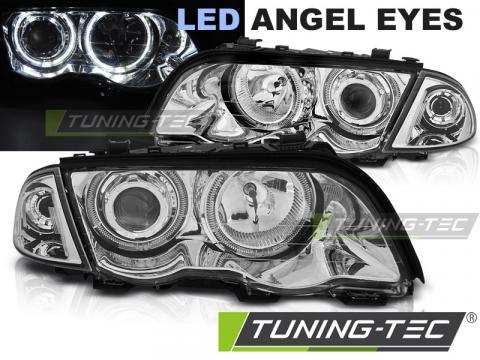 Faruri compatibile cu Bmw E46 05.98-08.01 S/T Angel Eyes LED de la Kit Xenon Tuning Srl