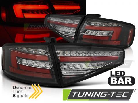 Stopuri LED compatibile cu Audi A4 B8 12-15 Sedan negru LED de la Kit Xenon Tuning Srl