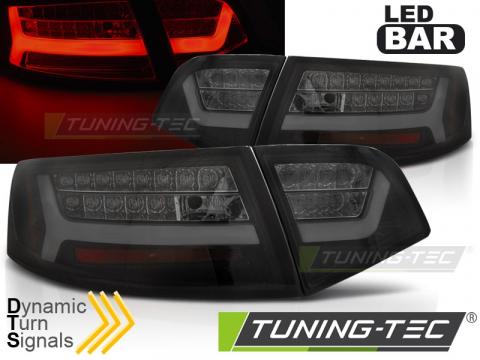 Stopuri LED compatibile cu Audi A6 08-11 Sedan negru fumuriu de la Kit Xenon Tuning Srl