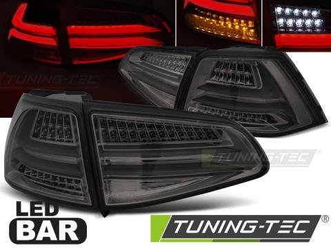 Stopuri LED compatibile cu VW Golf 7 13-17 fumuriu LED bar de la Kit Xenon Tuning Srl