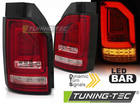 Stopuri LED compatibile cu VW T6 2015- rosu alb SEQ LED bar de la Kit Xenon Tuning Srl